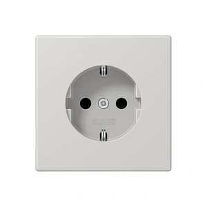 Изображение Розетка с заземлением 16А 250В LS 990 светло-серый LS1520LG Jung