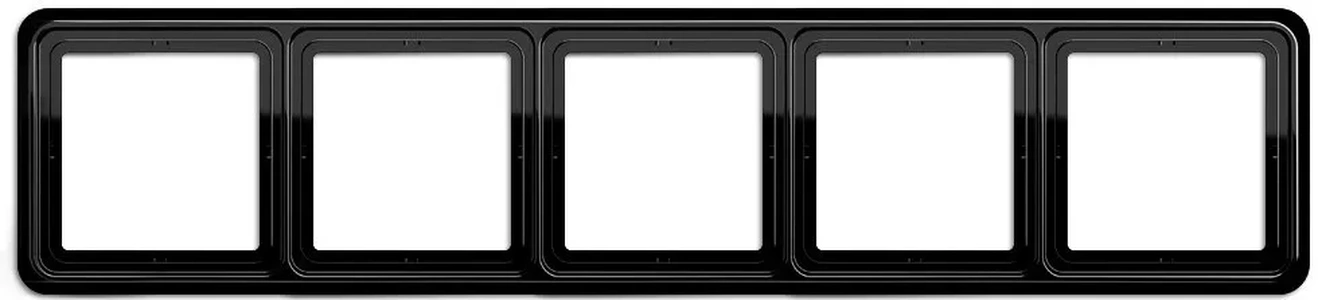 Изображение Рамка пятерная, горизонтальная/вертикальная, Jung CD 500, черный CD585SW CD 500