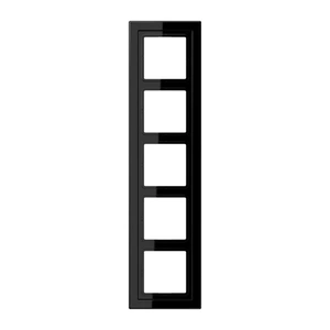 Изображение Рамка на 5 постов LS-design черный глянец LSD985SW Jung