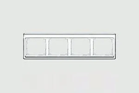 Изображение Рамка четверная, для горизонтального монтажа Jung SL 500, белое стекло sl5840ww SL 500