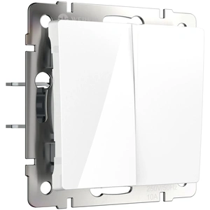 Изображение Выключатель двухклавишный проходной (белый) W1122001