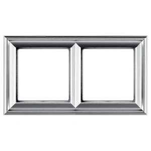 Изображение Рамка на 4 поста EcoProfi Deco алюминий EPD482AL Jung