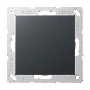 Изображение Заглушка с опорной пластиной A creation антрацит матовый A594-0ANM Jung