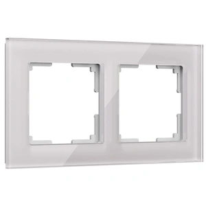 Изображение Рамка на 2 поста (дымчатый,стекло) W0021117