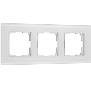Изображение Рамка на 3 поста Senso (белый, стекло soft-touch) W0033101