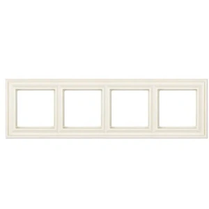 Изображение Рамка на 4 поста EcoProfi Deco слоновая кость EP484 Jung