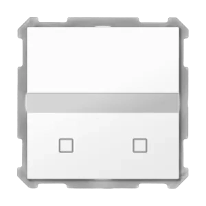 Изображение Датчик движения MDT 63 KNX белый глянц. с датчиком темп. и 2 кнопками (SCN-BWM63T.02	)