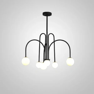 Изображение Люстра На Штанге Day L6 D75 Black By Imperiumloft