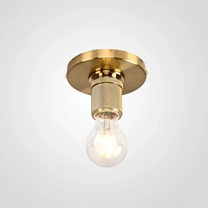 Изображение Потолочный Светильник Rh Utilitaire Socket Flushmount Brass By Imperiumloft