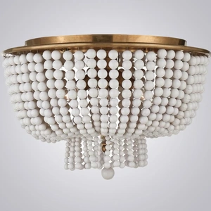 Изображение Люстра Jacqueline Clear Flush-Mount Brass By Imperiumloft