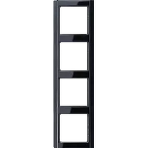 Изображение Рамка на 4 поста A500 черный глянцевый A584SW Jung