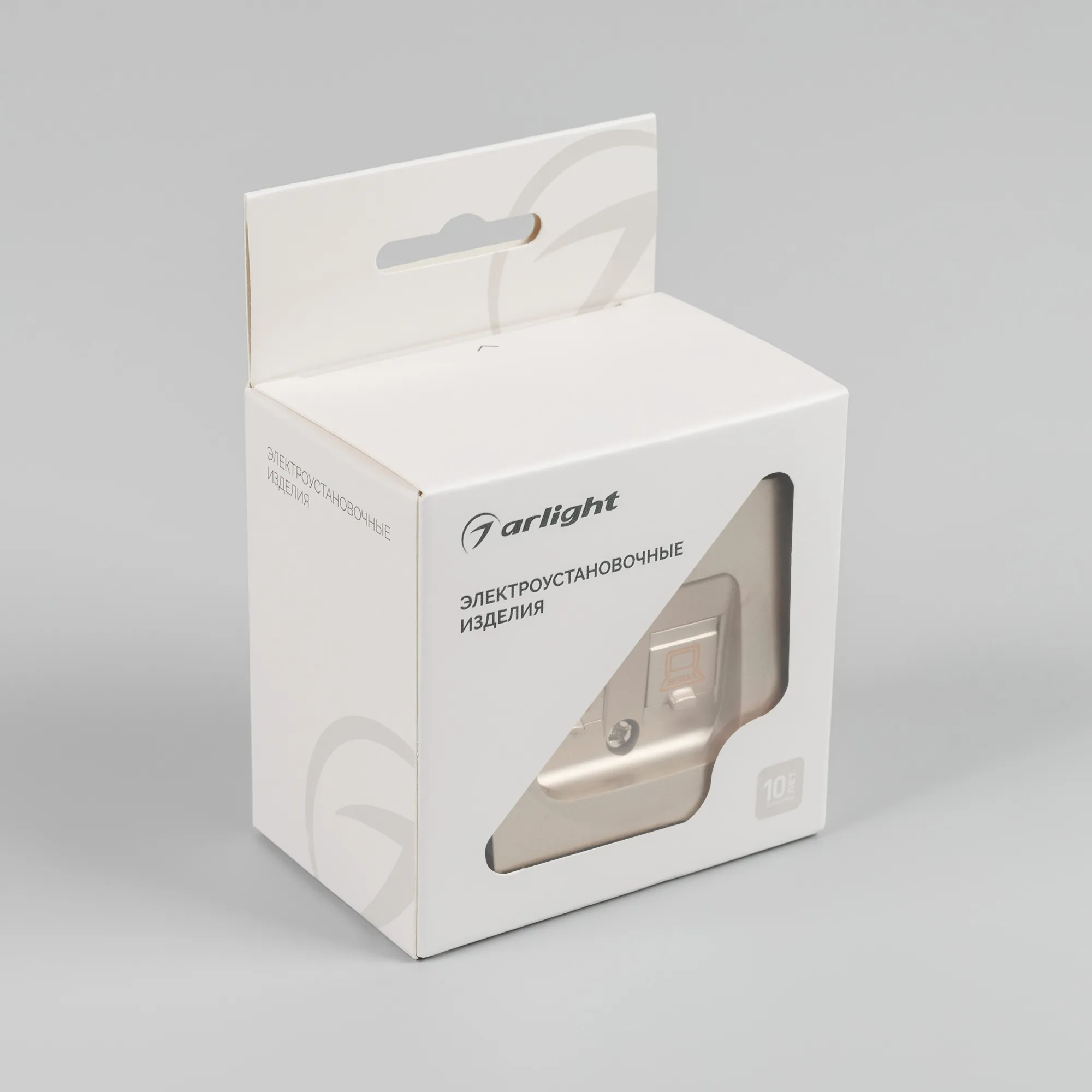 Механизм компьютерной розетки двойной SCT-MPC2-PL-GD-V (RJ-45, CAT6) (Arlight, -)