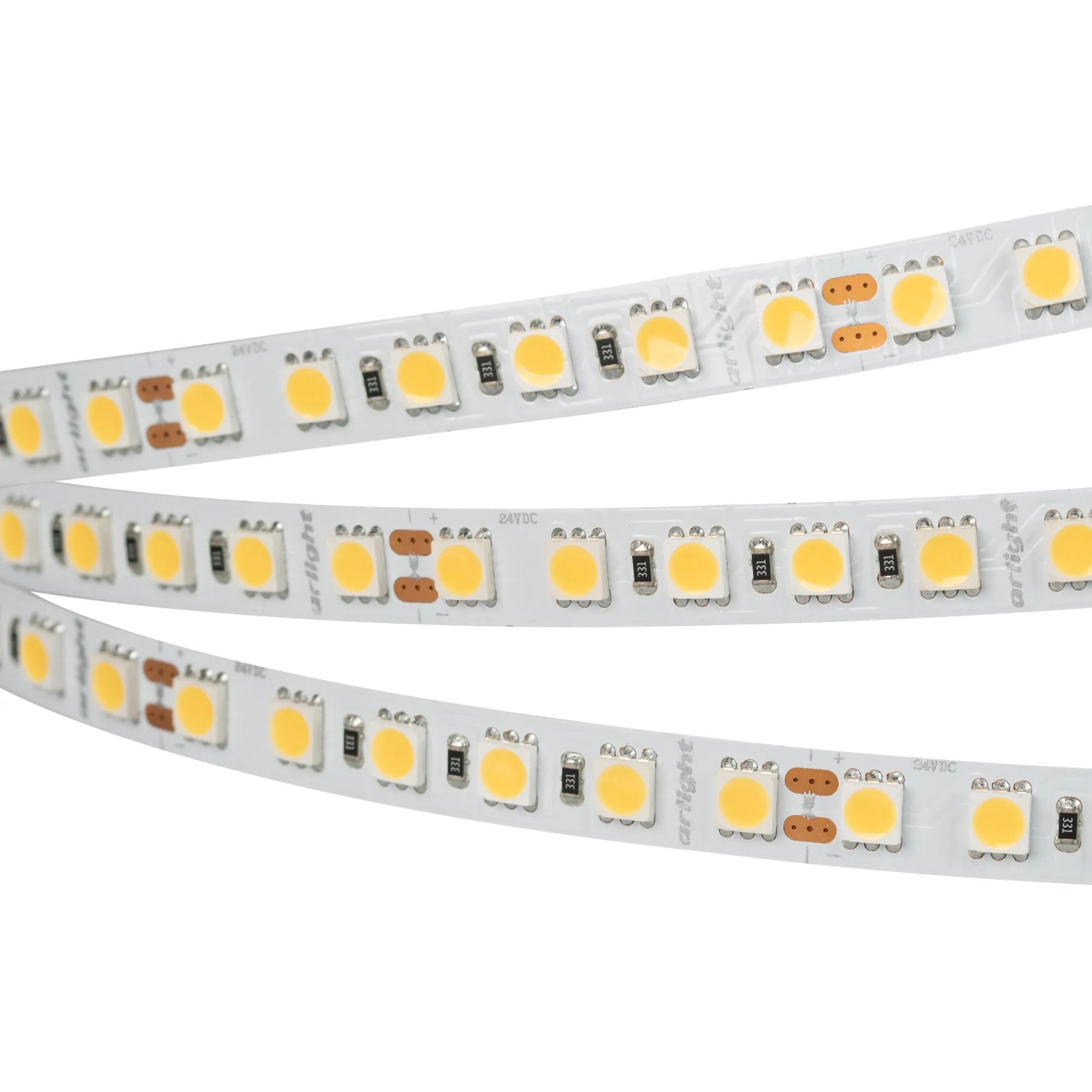 Лента светодиодная RT 6-5050-96 24V Warm2700 3x (480 LED) (Arlight, 23 Вт/м, IP20)