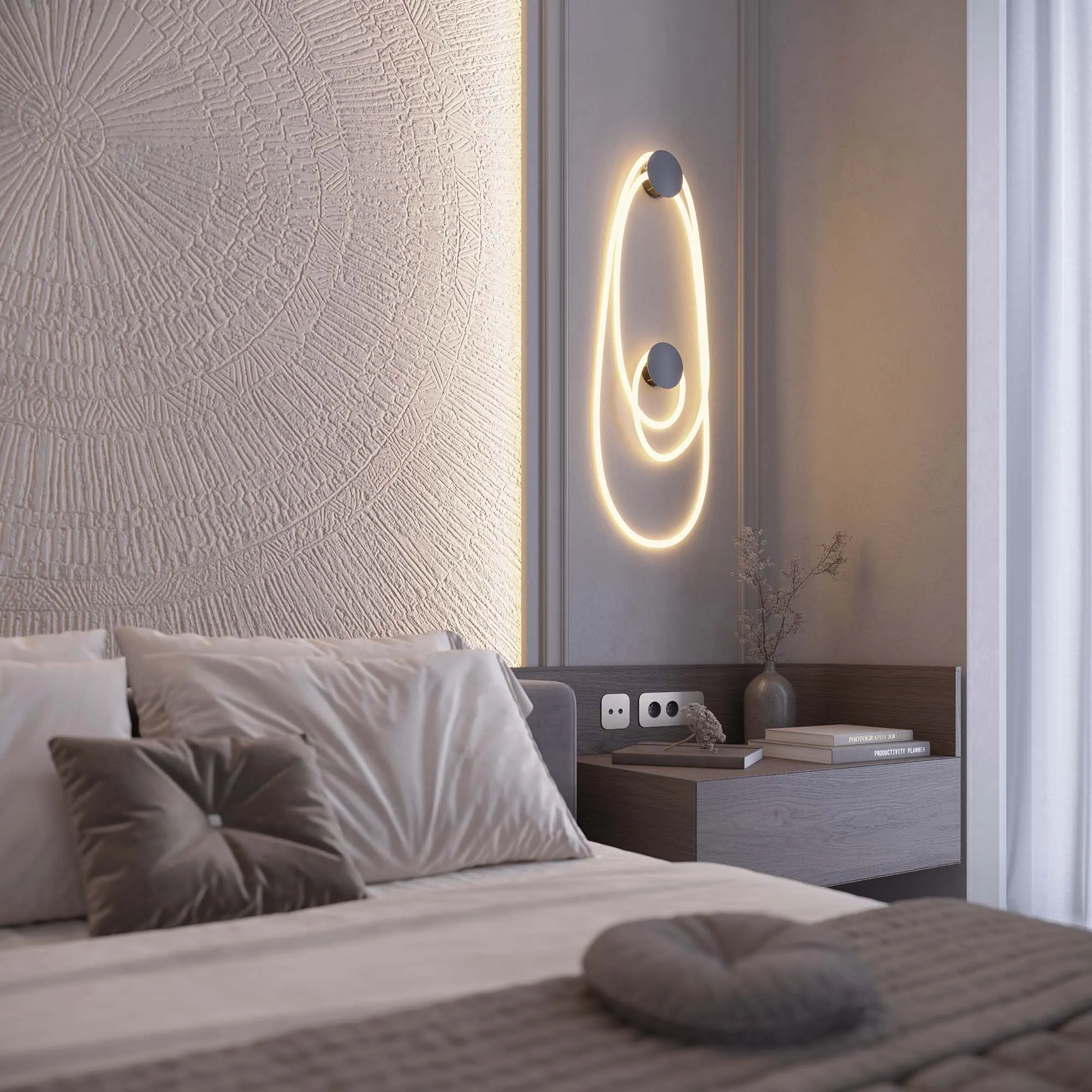 Крепление MOONLIGHT-BASE-ROUND-D25-L White (Arlight, Металл) - Изображение